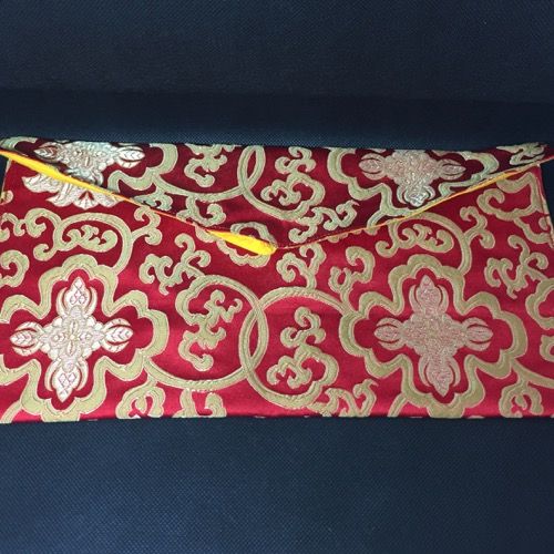 Brocade book cover red