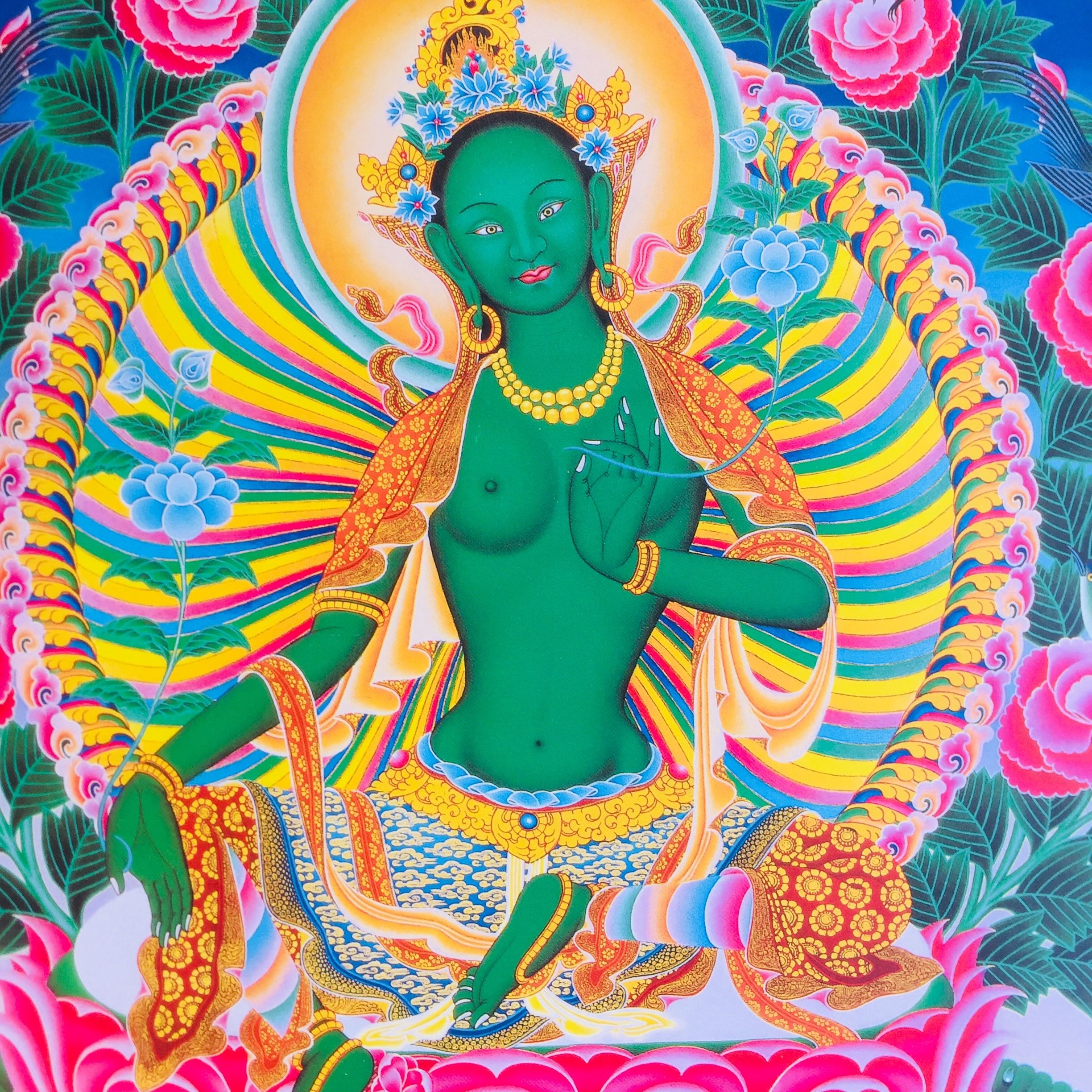 Green Tara poster 